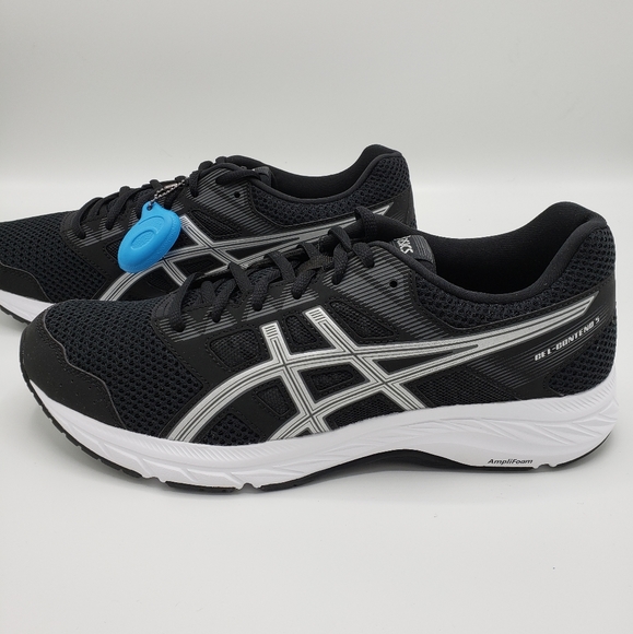 black and silver asics womens